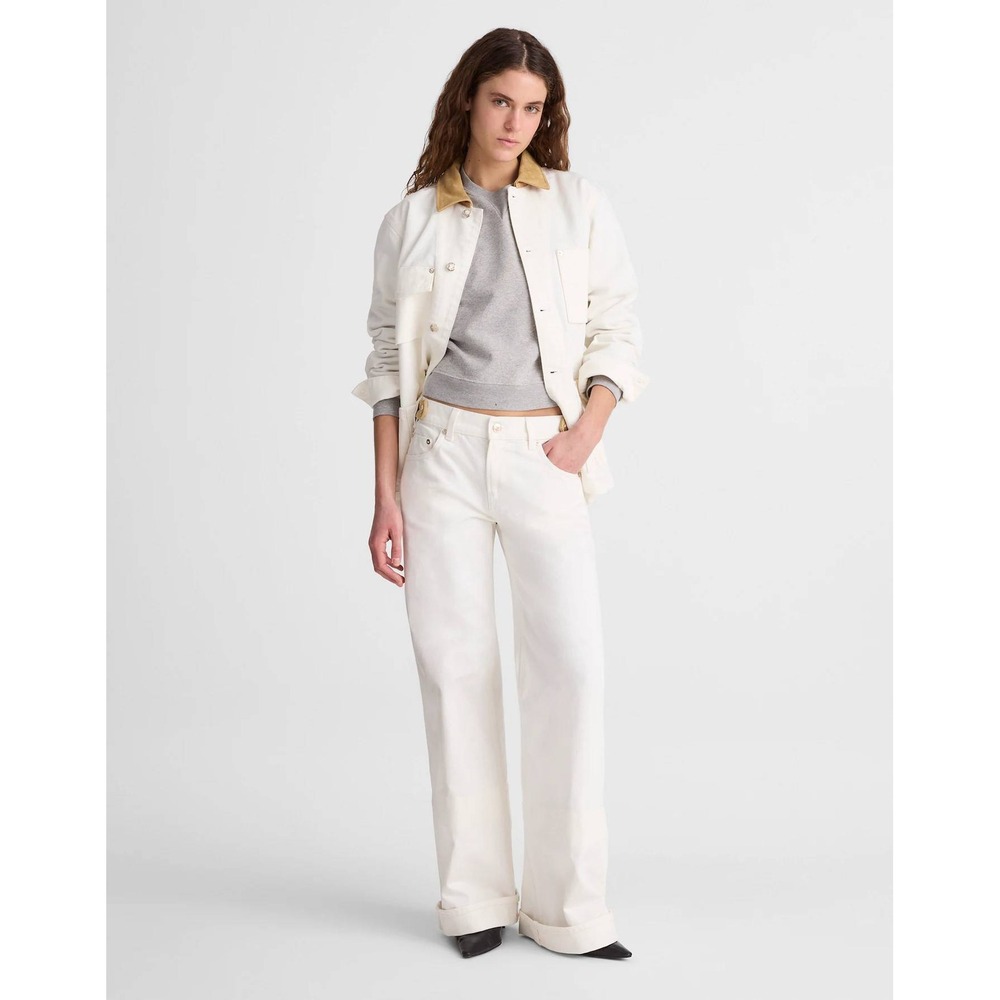 Madewell x Benjamin Talley Smith Jeans Coolidge Low Rise Wide Leg 30 White Chalk - Picture 2 of 16